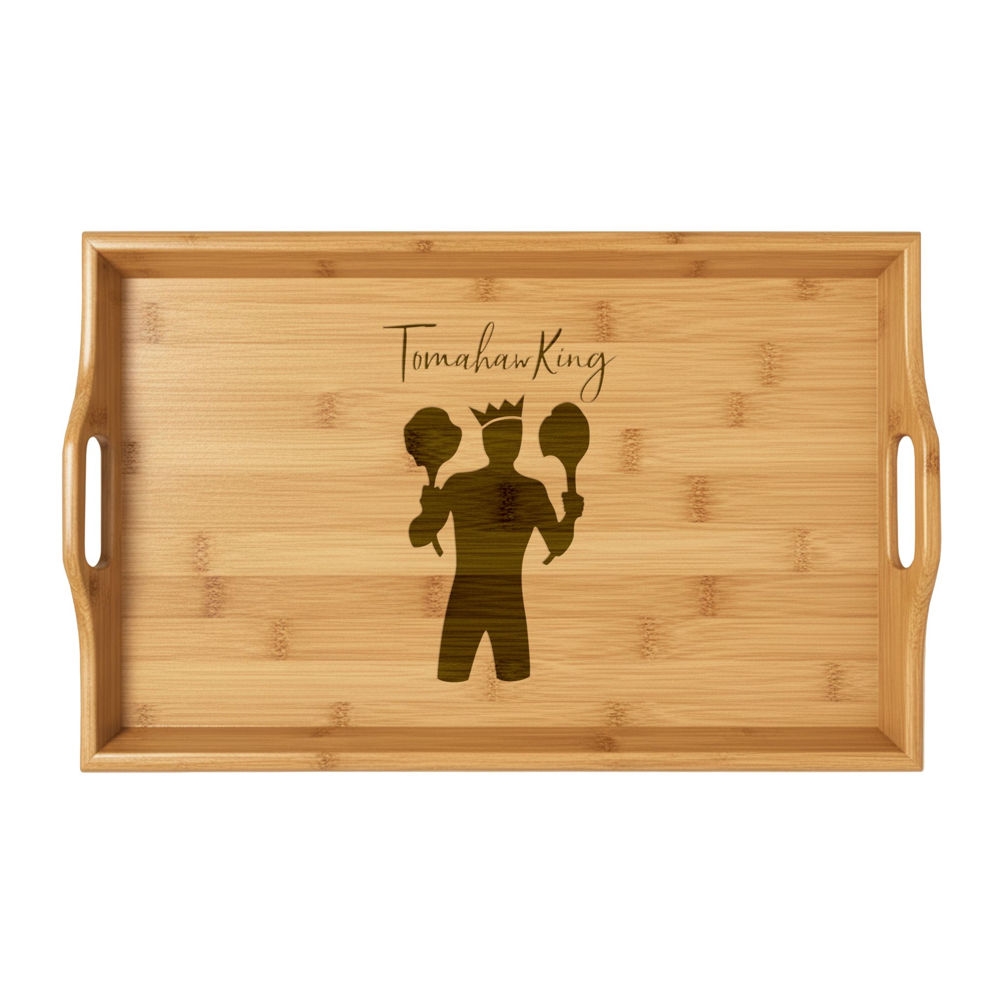 TomahawKing Engraved Bamboo Serving Tray