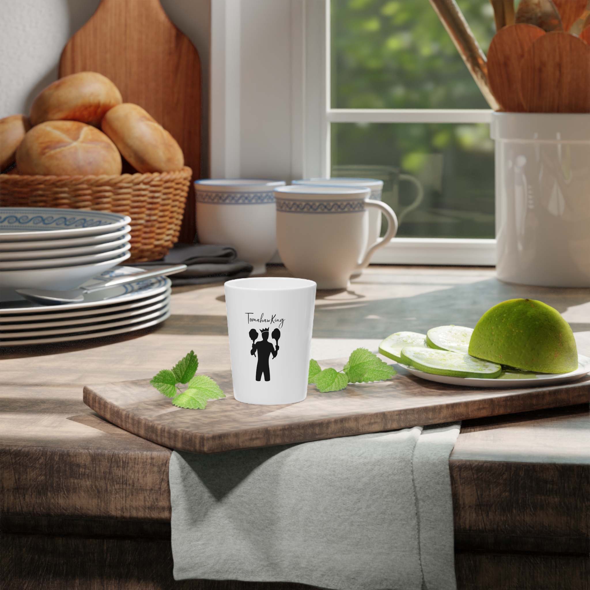 TomahawKing White Ceramic Shot Glass - Image 4
