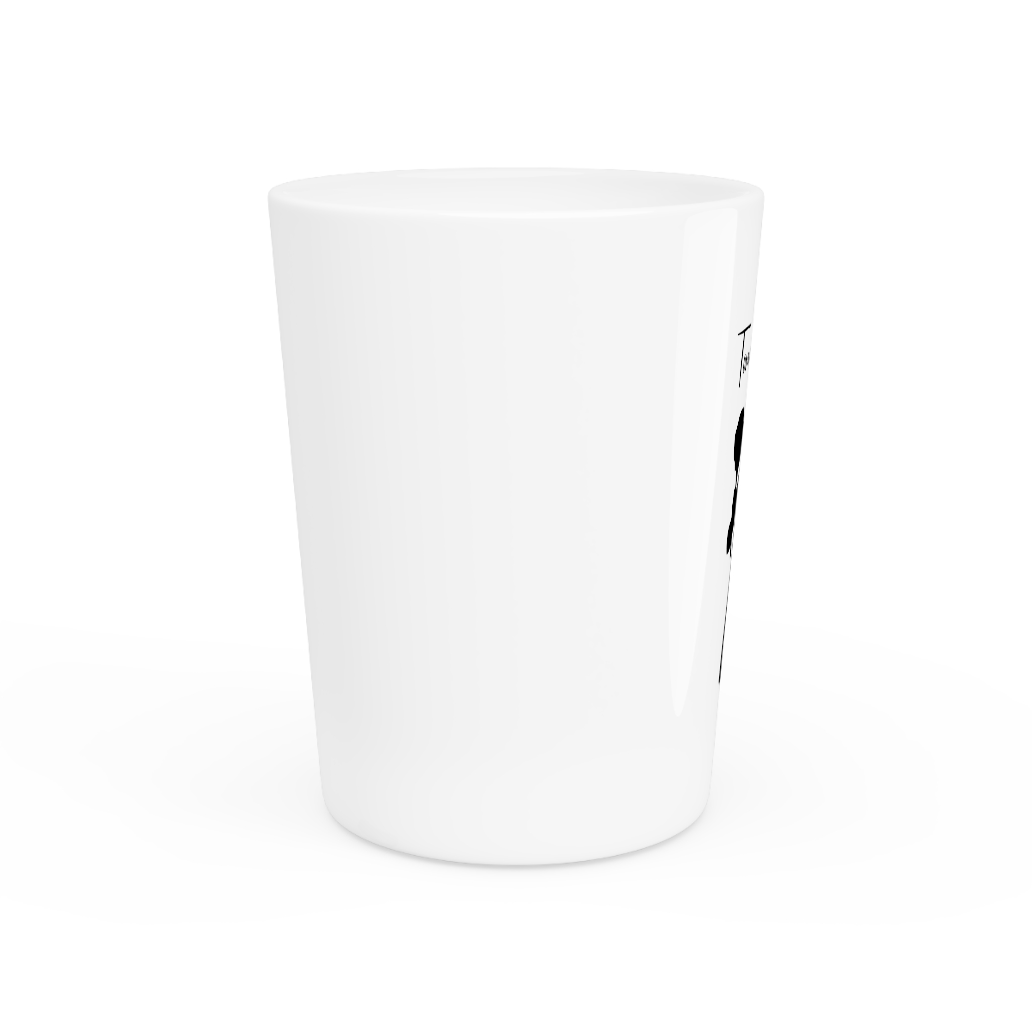 TomahawKing White Ceramic Shot Glass - Image 2