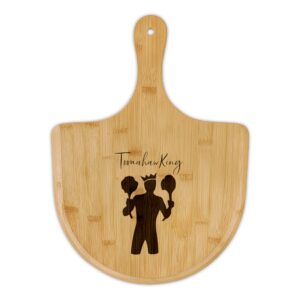 TomahawKing Engraved Bamboo Pizza Board