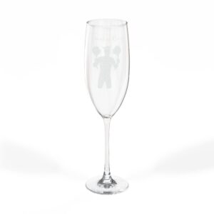 TomahawKing 8 oz. Engraved Champagne Glass