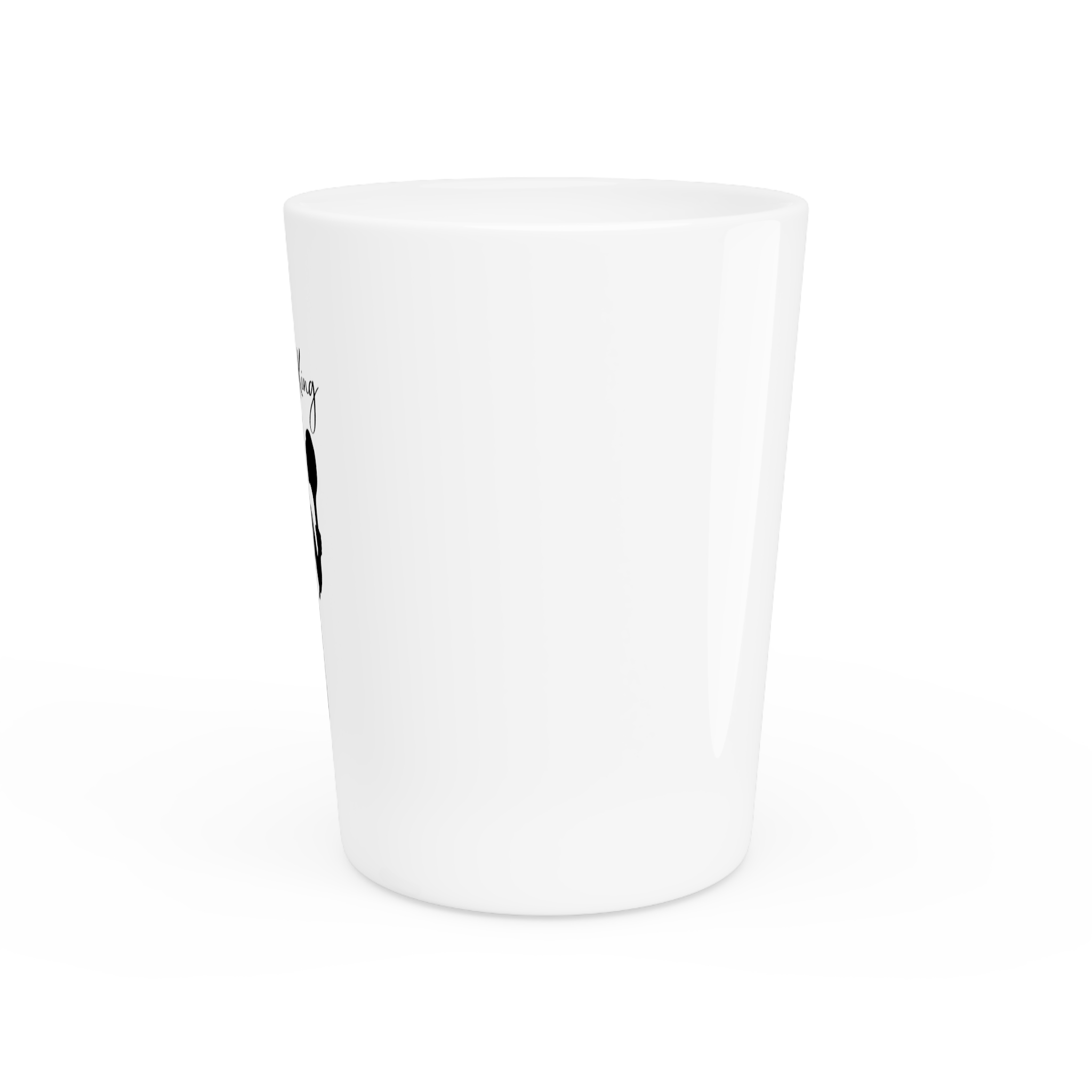 TomahawKing White Ceramic Shot Glass - Image 3