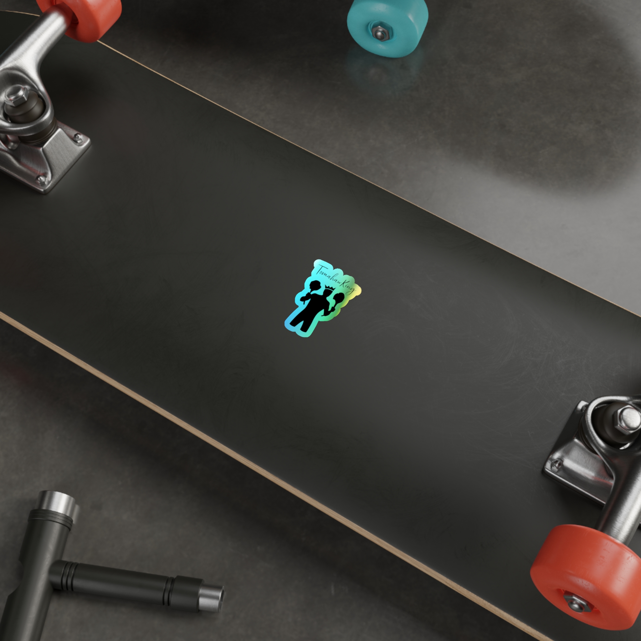 TomahawKing Holographic Die-cut Stickers - Image 2