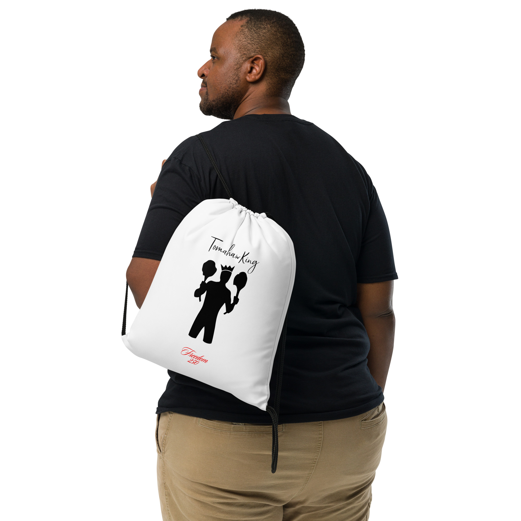 TomahawKing Red Freedom 250 Drawstring Bag - Image 2
