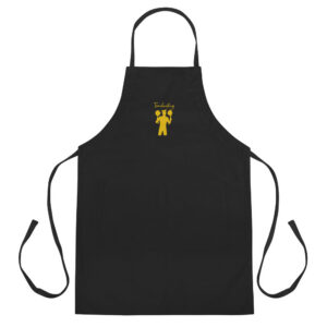 TomahawKing Black Embroidered Apron
