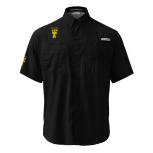 TomahawKing Men’s Columbia Short Sleeve Button Shirt
