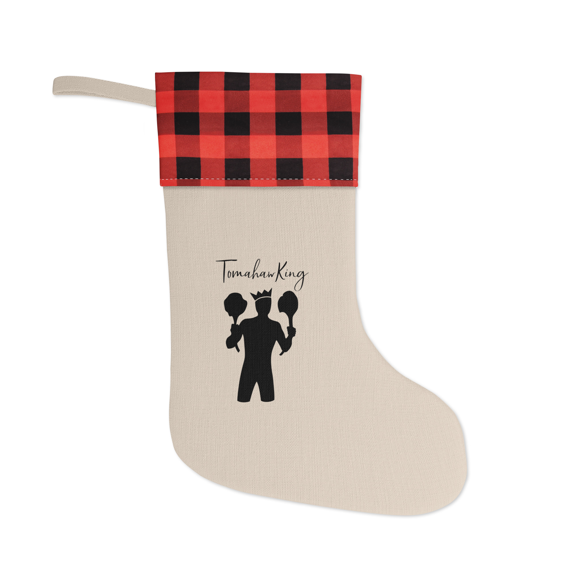 TomahawKing Rustic Christmas Stocking