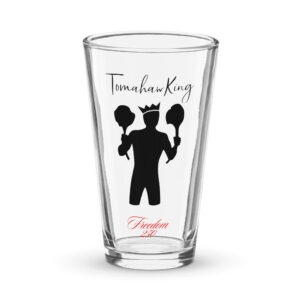 TomahawKing Freedom 250 Red Shaker Pint Glass