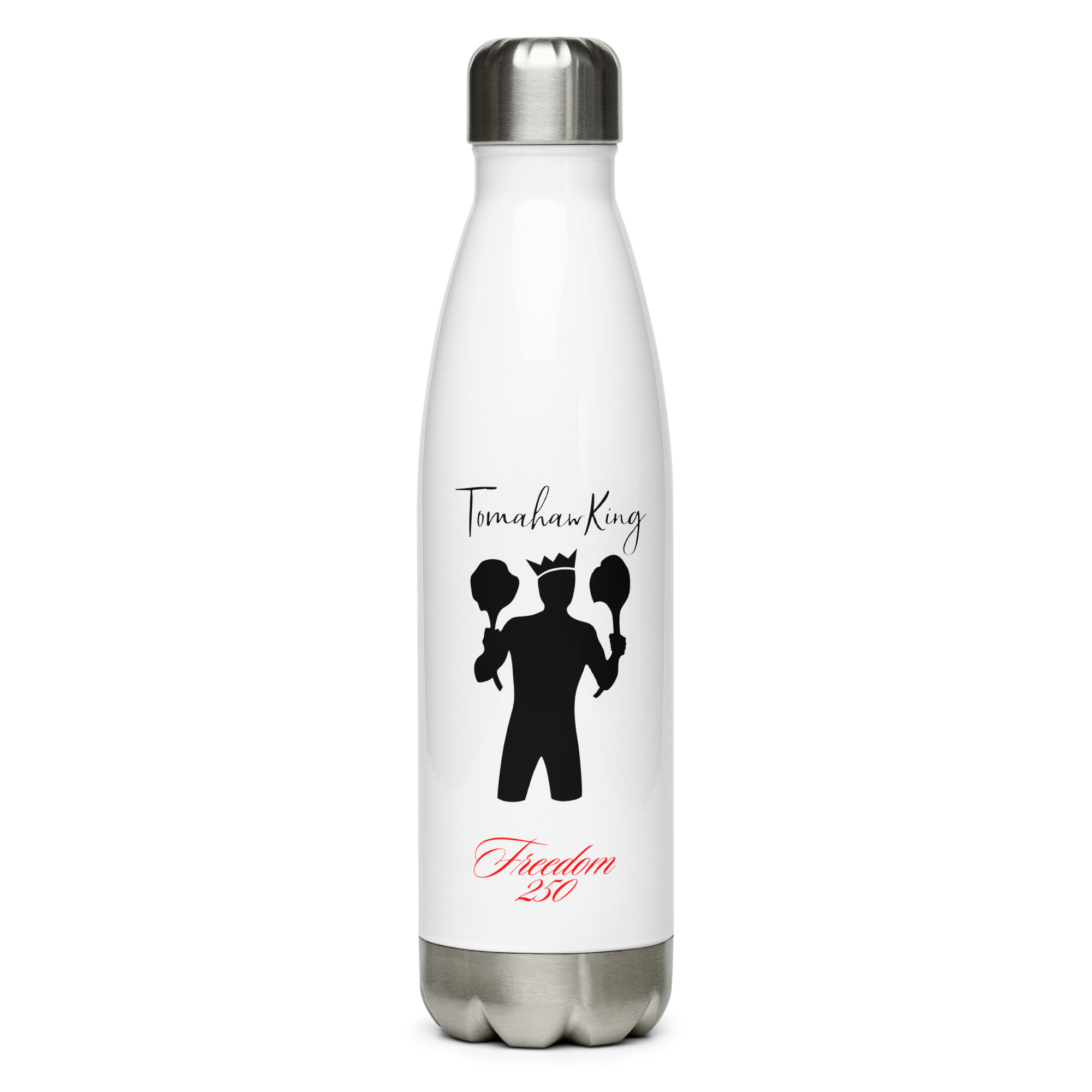 TomahawKing Red Freedom 250 Stainless Steel Water Bottle