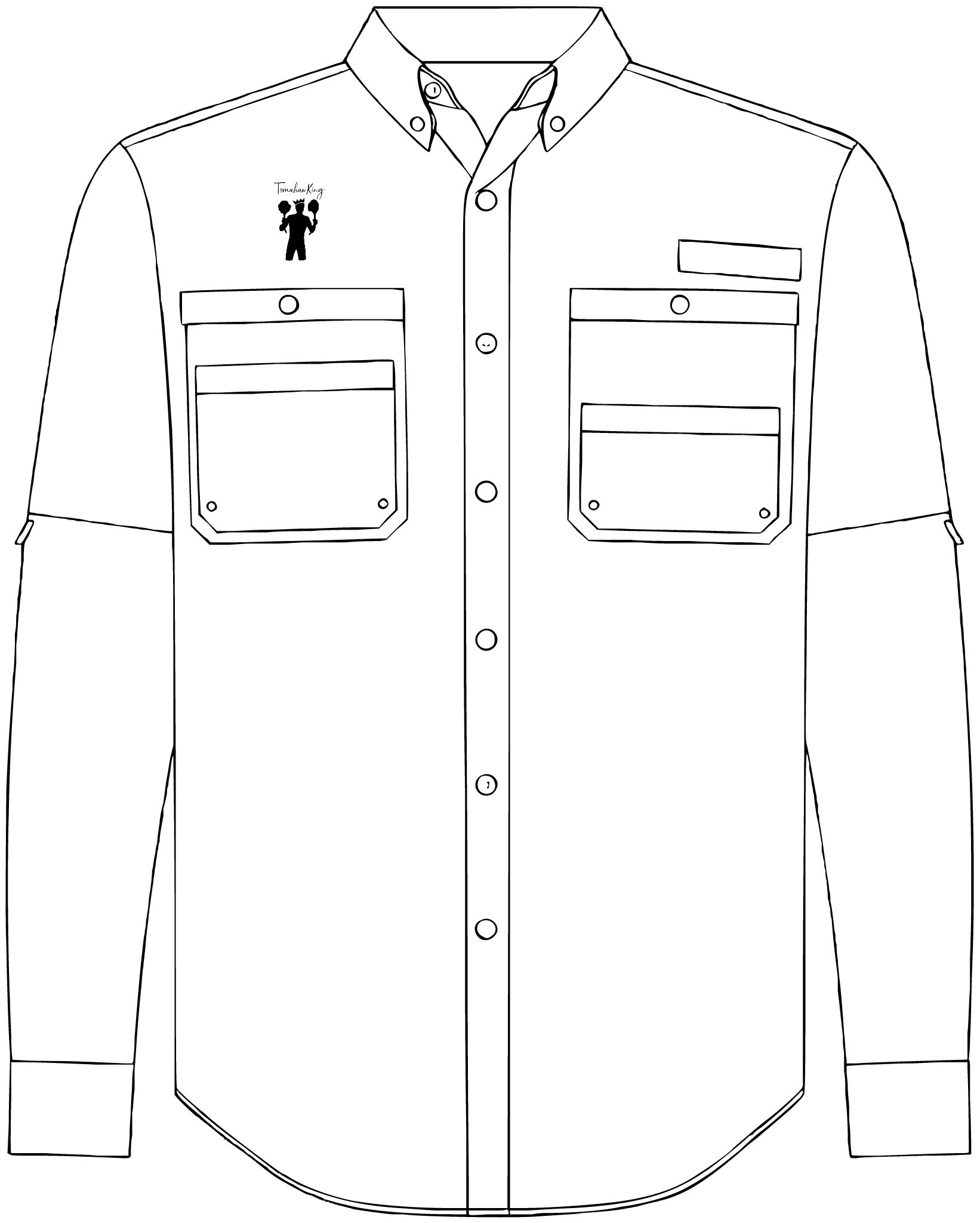 TomahawKing Men's Kitty Hawk Performance Fishing Shirt