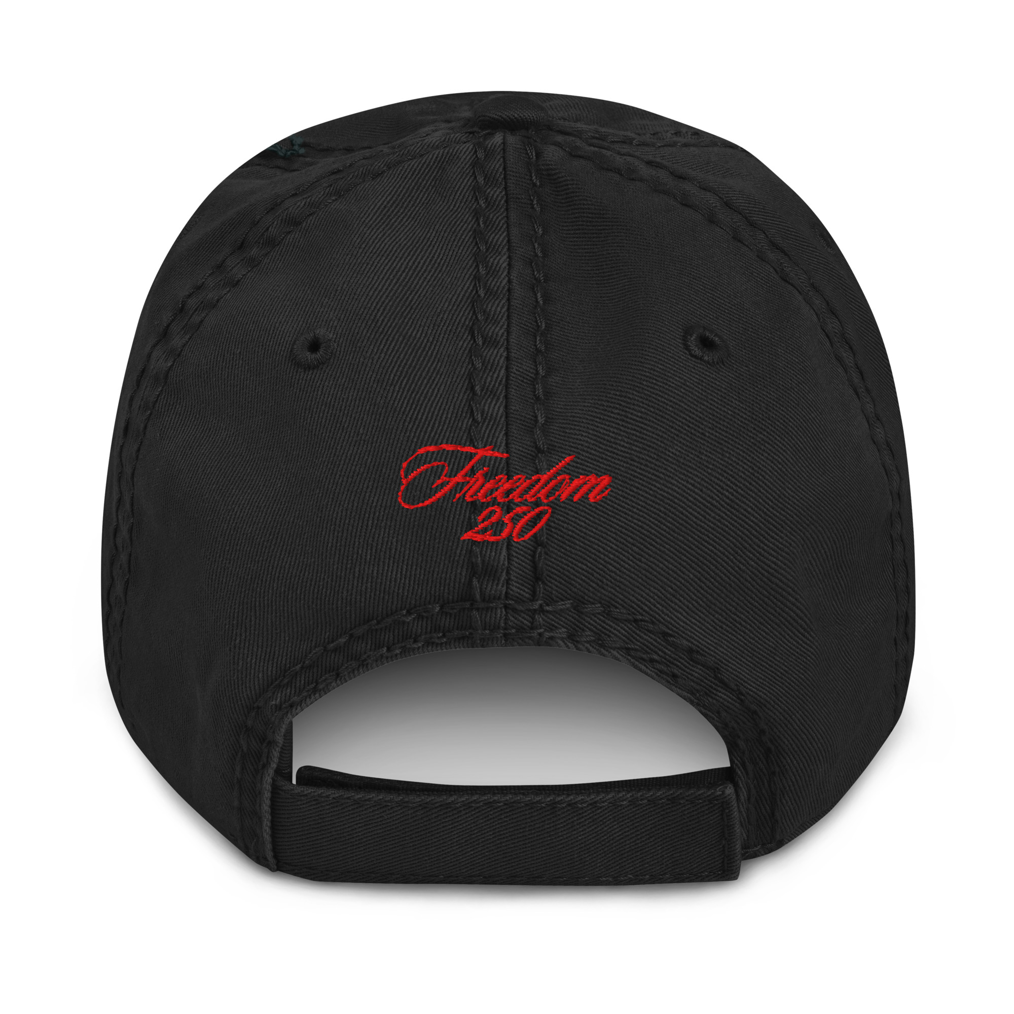 TomahawKing Red Freedom 250 Distressed Dad Hat - Image 2