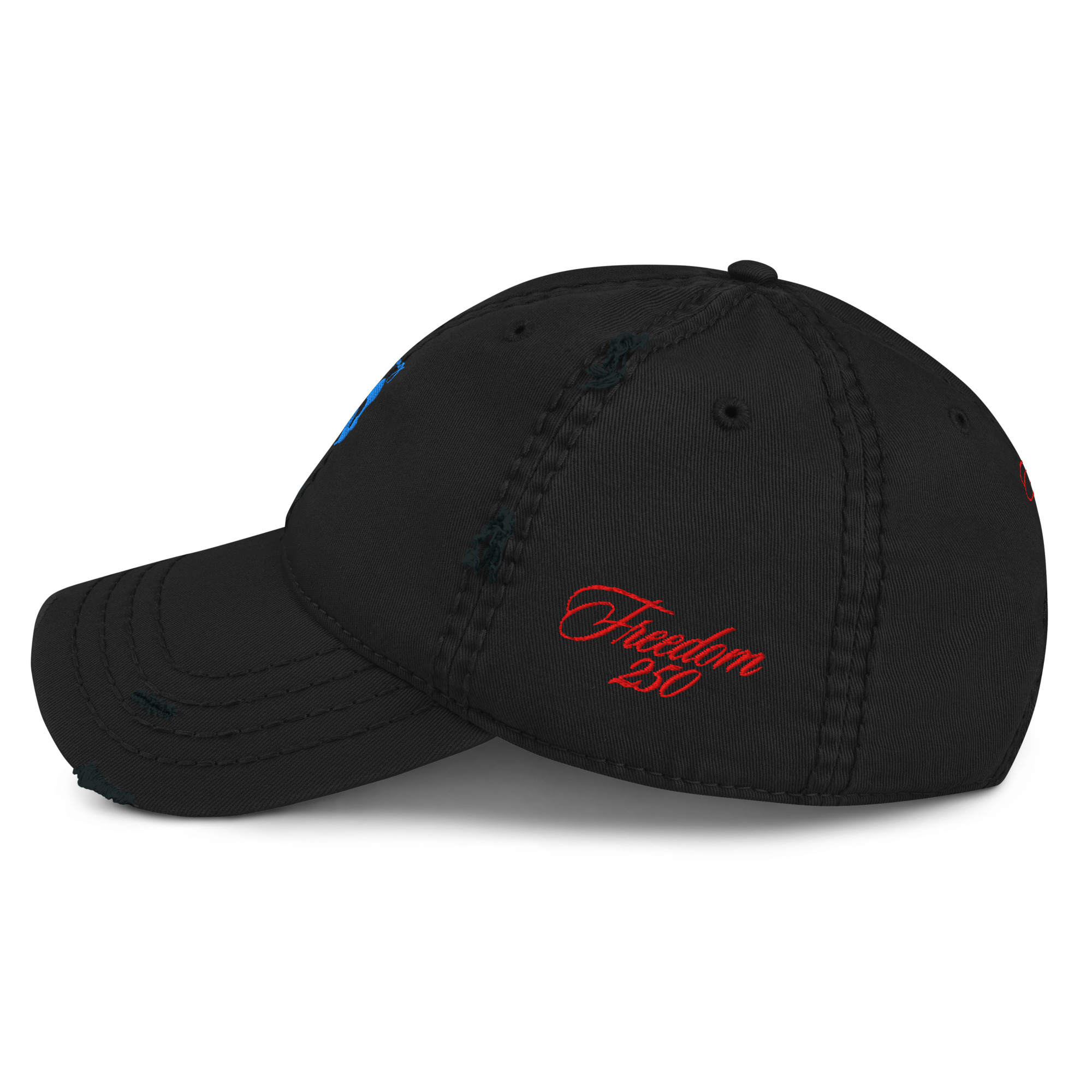 TomahawKing Red Freedom 250 Distressed Dad Hat - Image 4