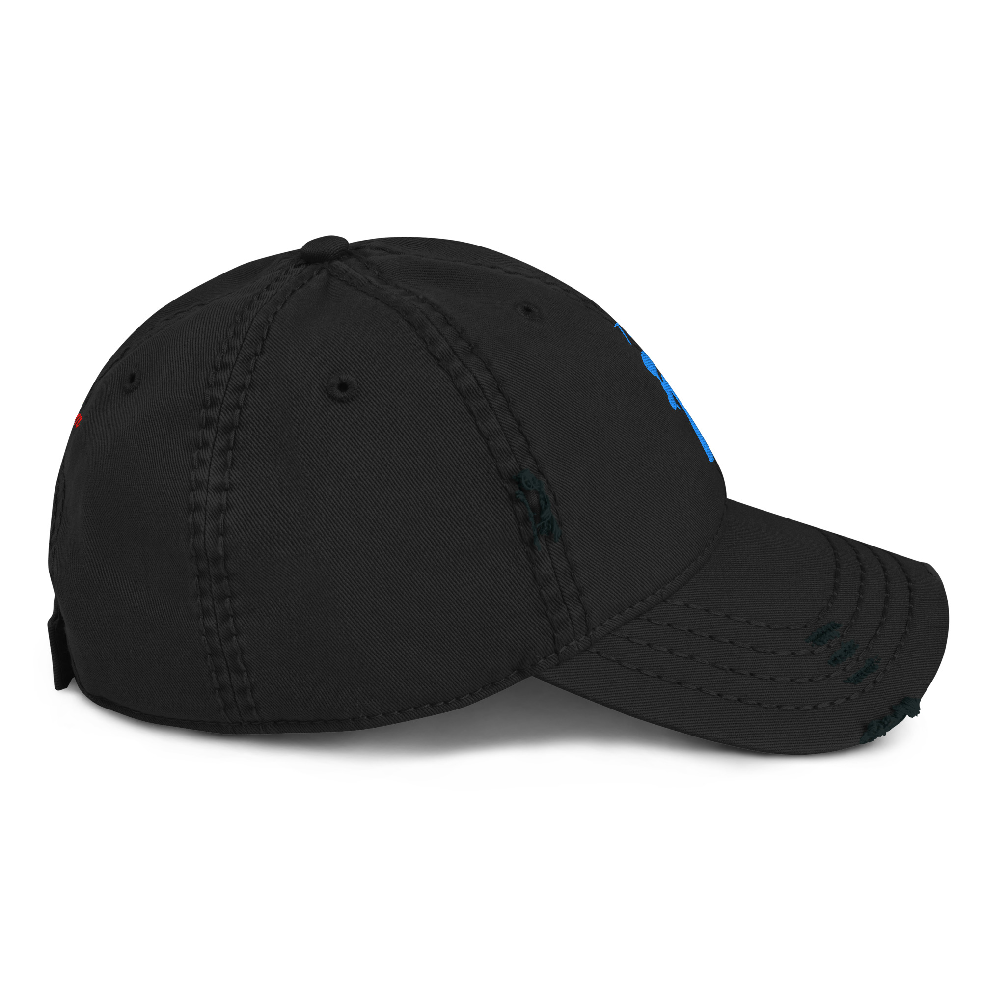 TomahawKing Red Freedom 250 Distressed Dad Hat - Image 3