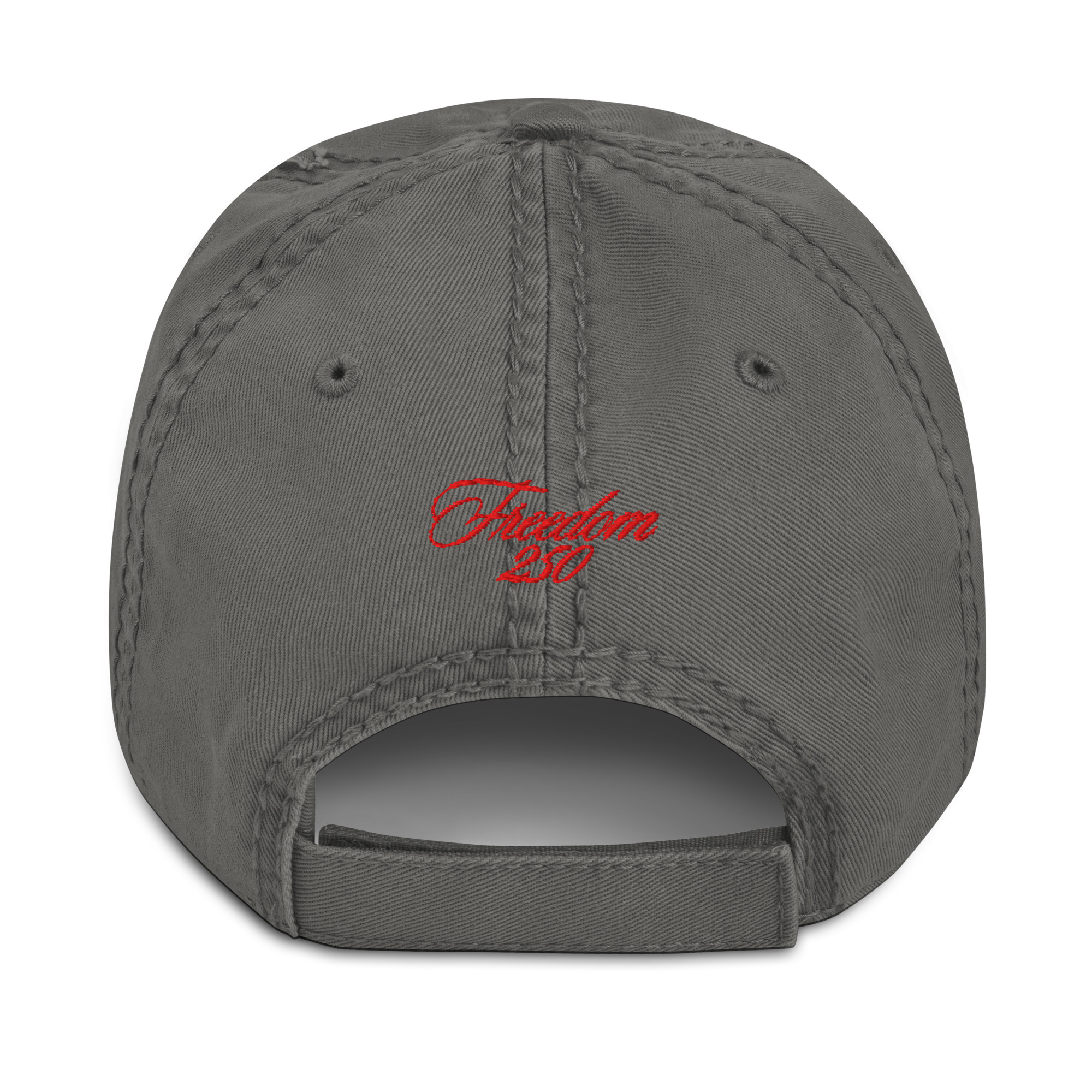 TomahawKing Red Freedom 250 Distressed Dad Hat - Image 10