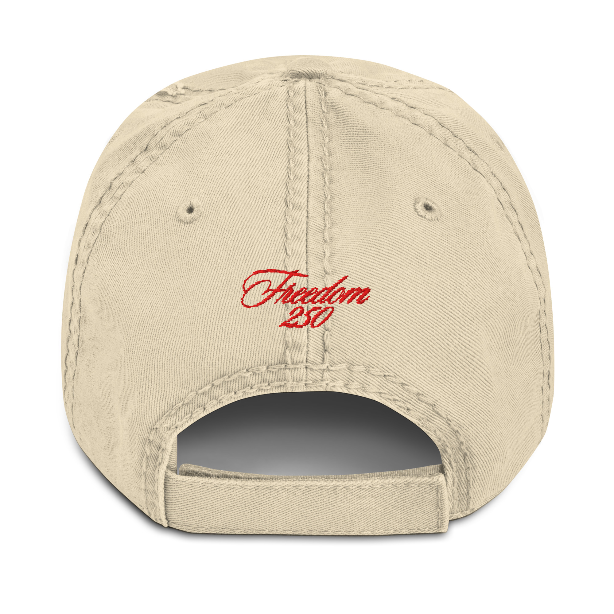 TomahawKing Red Freedom 250 Distressed Dad Hat - Image 14