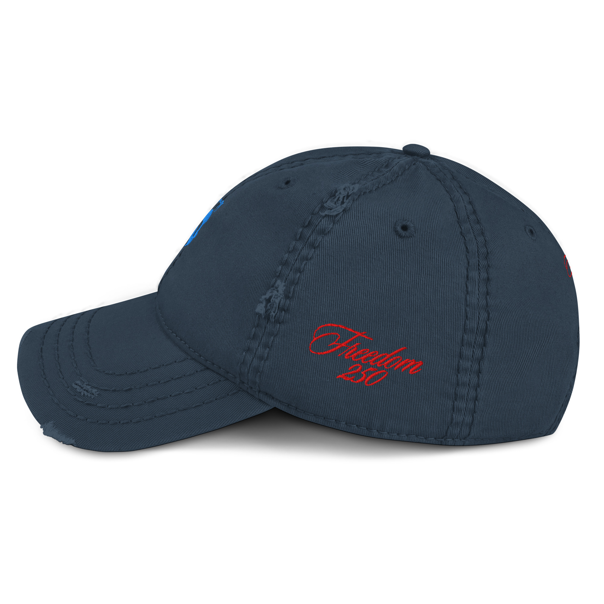TomahawKing Red Freedom 250 Distressed Dad Hat - Image 8